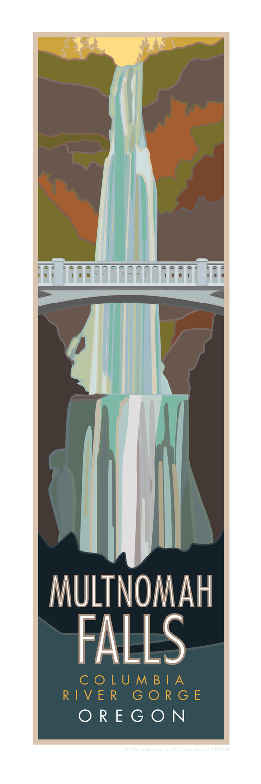 Multnomah Falls, Oregon - Poster
