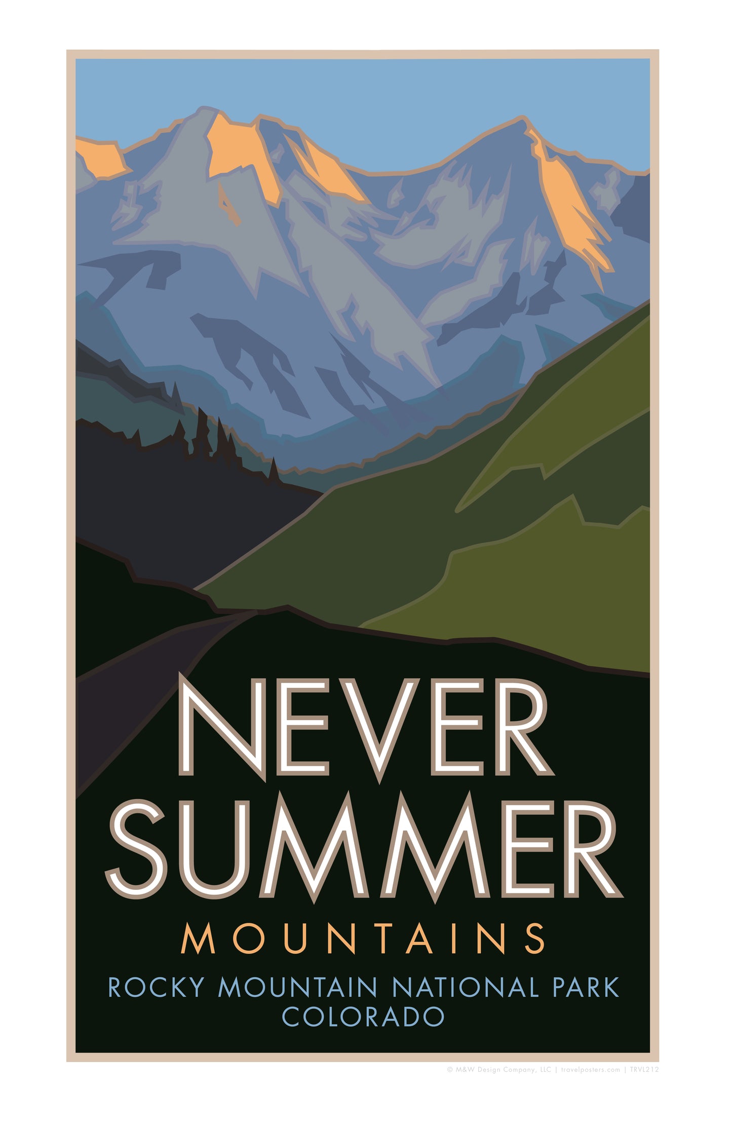 Never Summer Range, Colorado - Poster