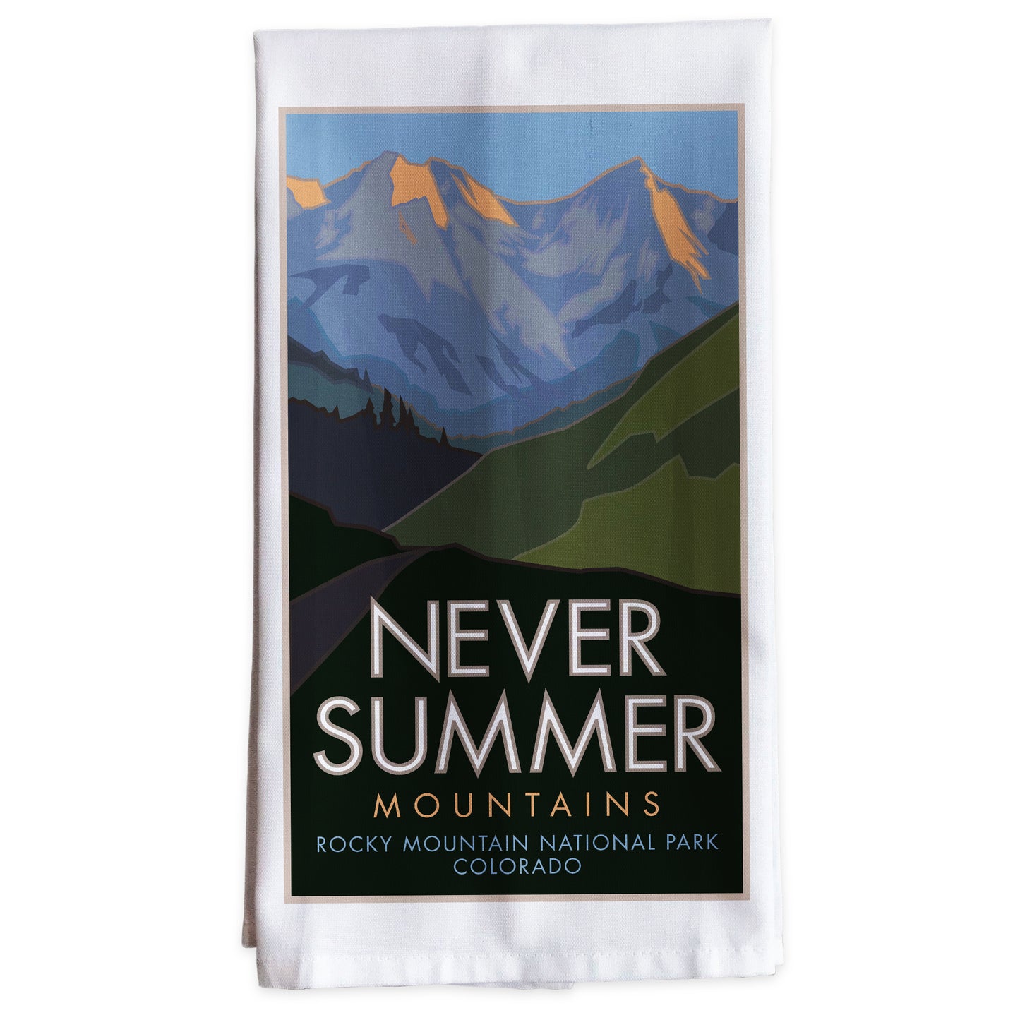 Never Summer Range, Colorado -Tea Towel