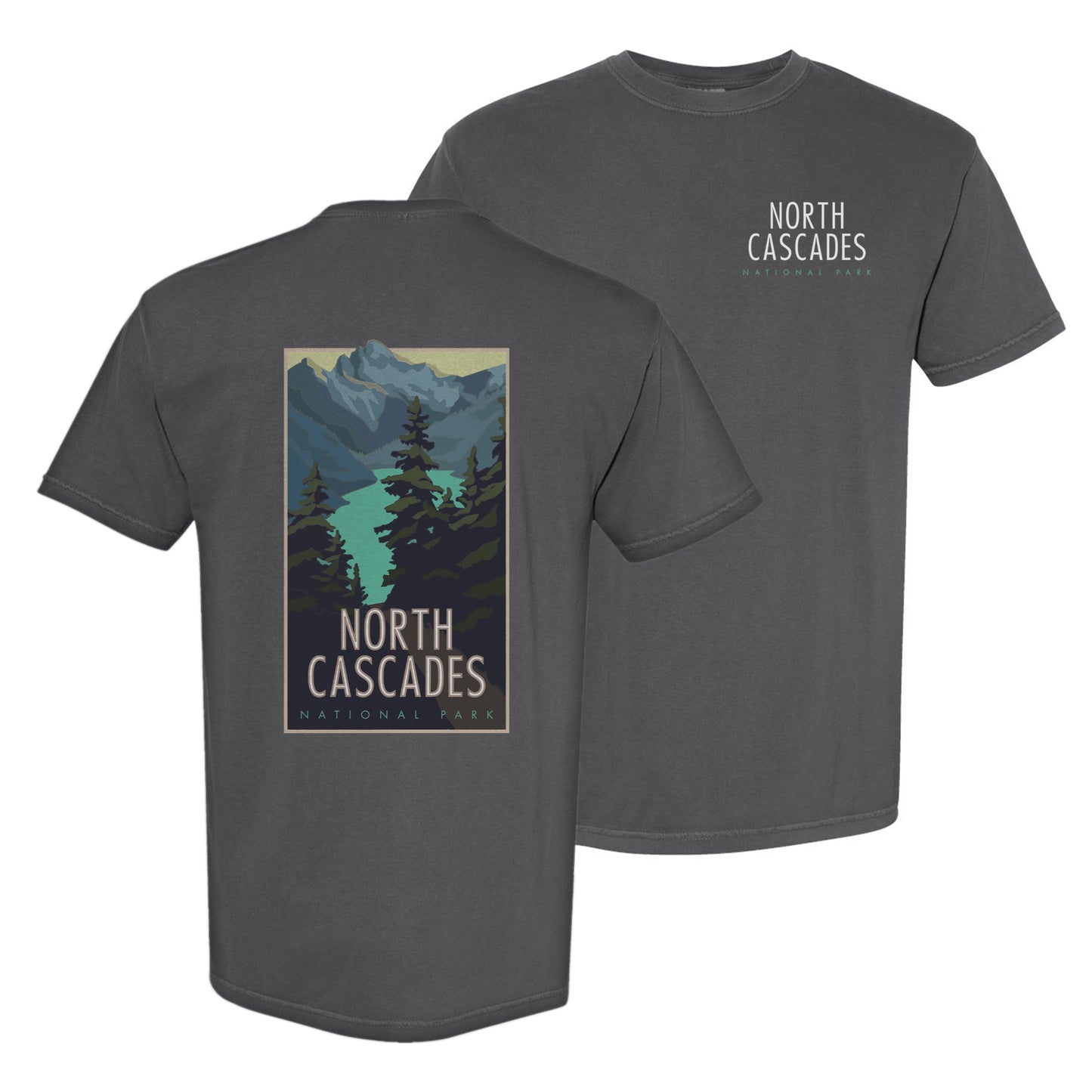 North Cascades National Park - Comfort Colors Heavyweight T-Shirt