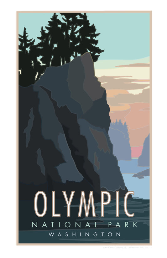 Olympic National Park, Washington (Sea Stacks) - Poster