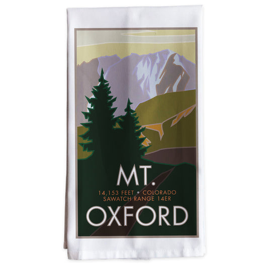 Mt. Oxford, Colorado - Colorado 14er -Tea Towel