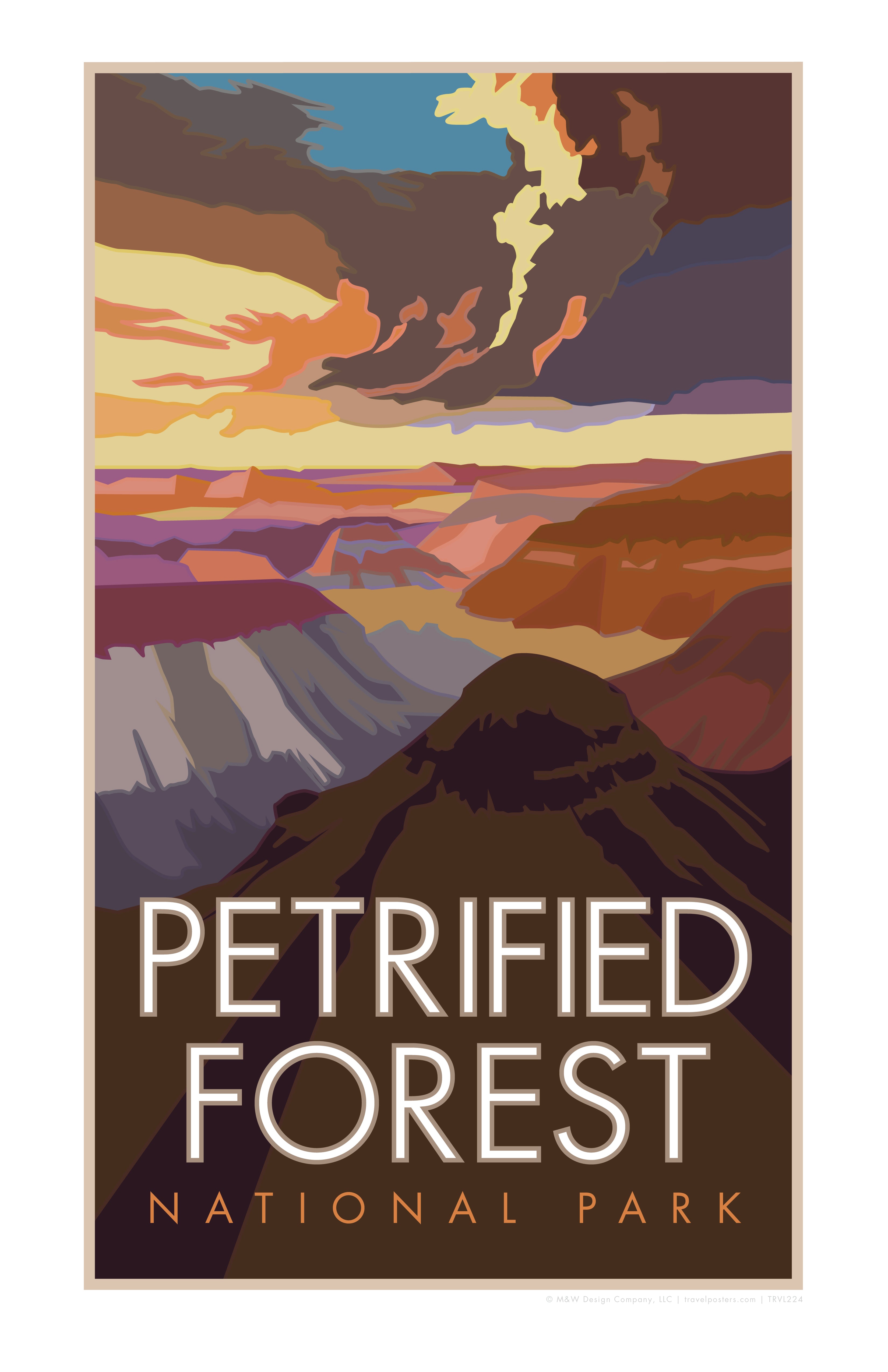 Petrified Forest National Park, Arizona - Poster – Travel Posters
