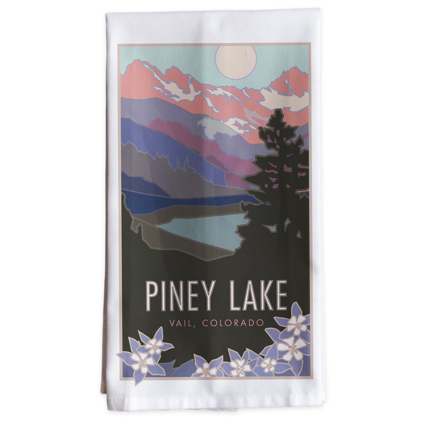 Piney Lake (Eagles Next Wilderness), Colorado -Tea Towel