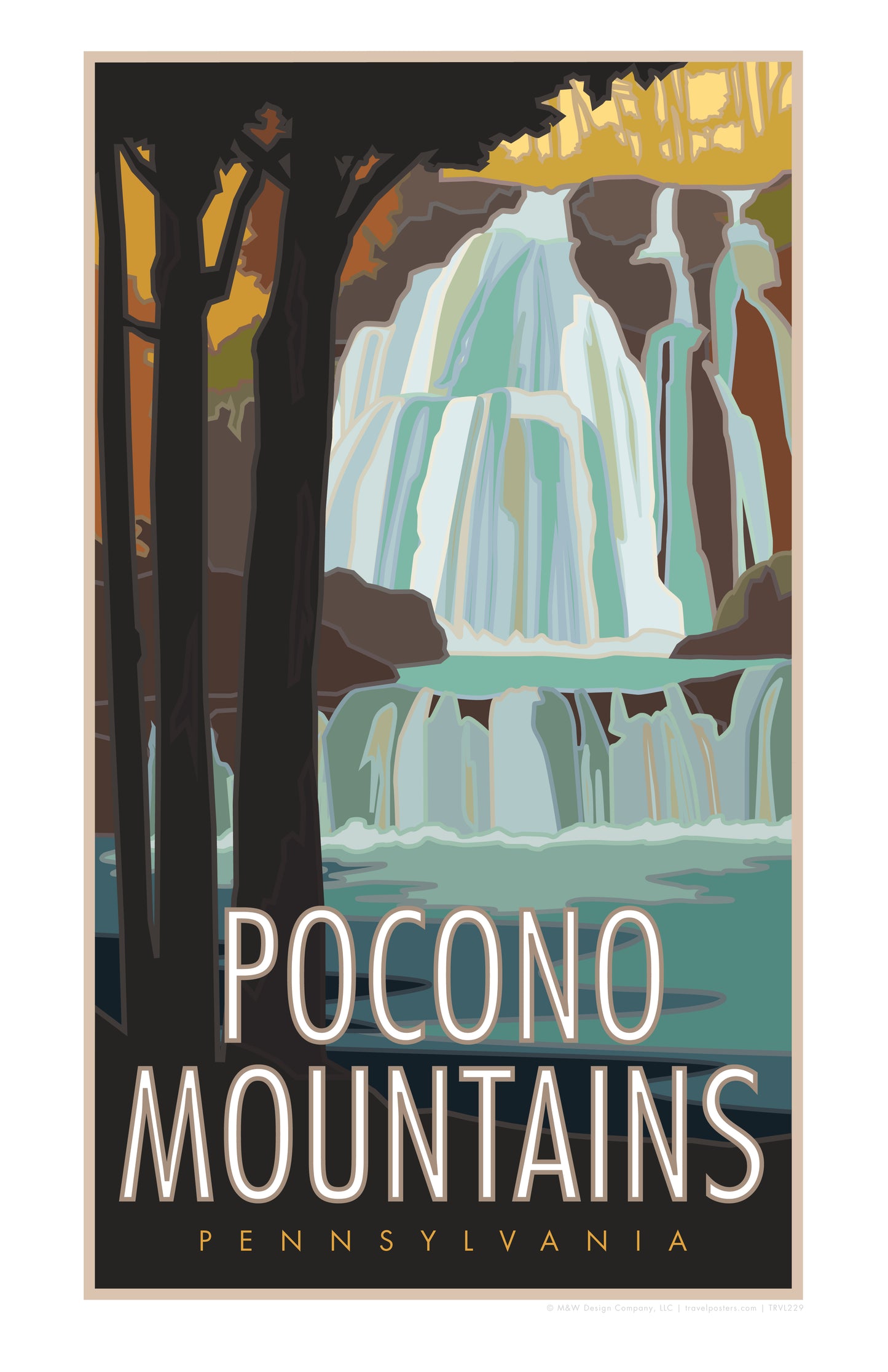 Pocono Mountains, Pennsylvania - Poster