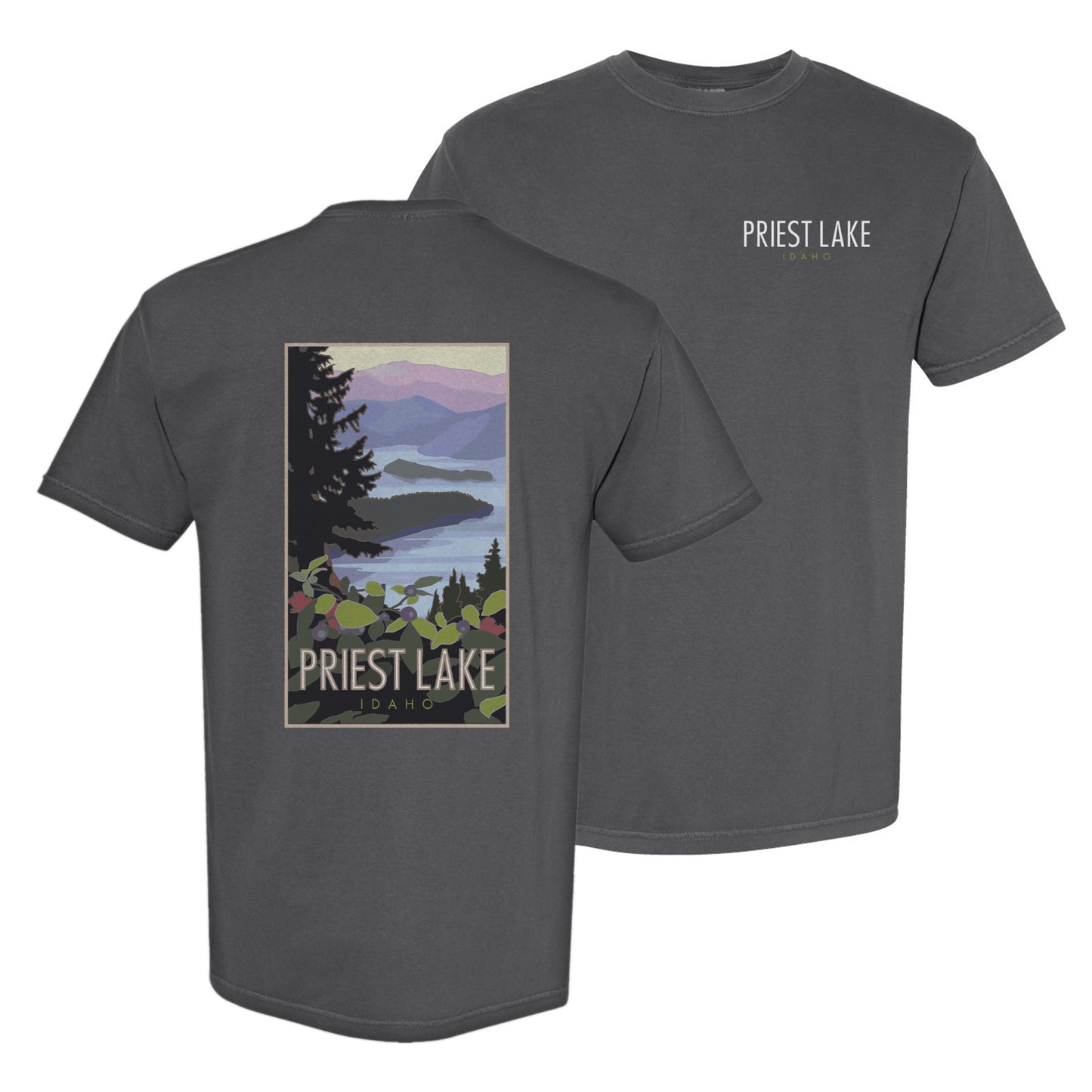 Priest Lake, Idaho - Comfort Colors Heavyweight T-Shirt