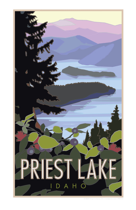 Priest Lake, Idaho - Poster