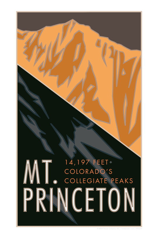 Mt. Princeton, Colorado - Colorado 14er - Poster