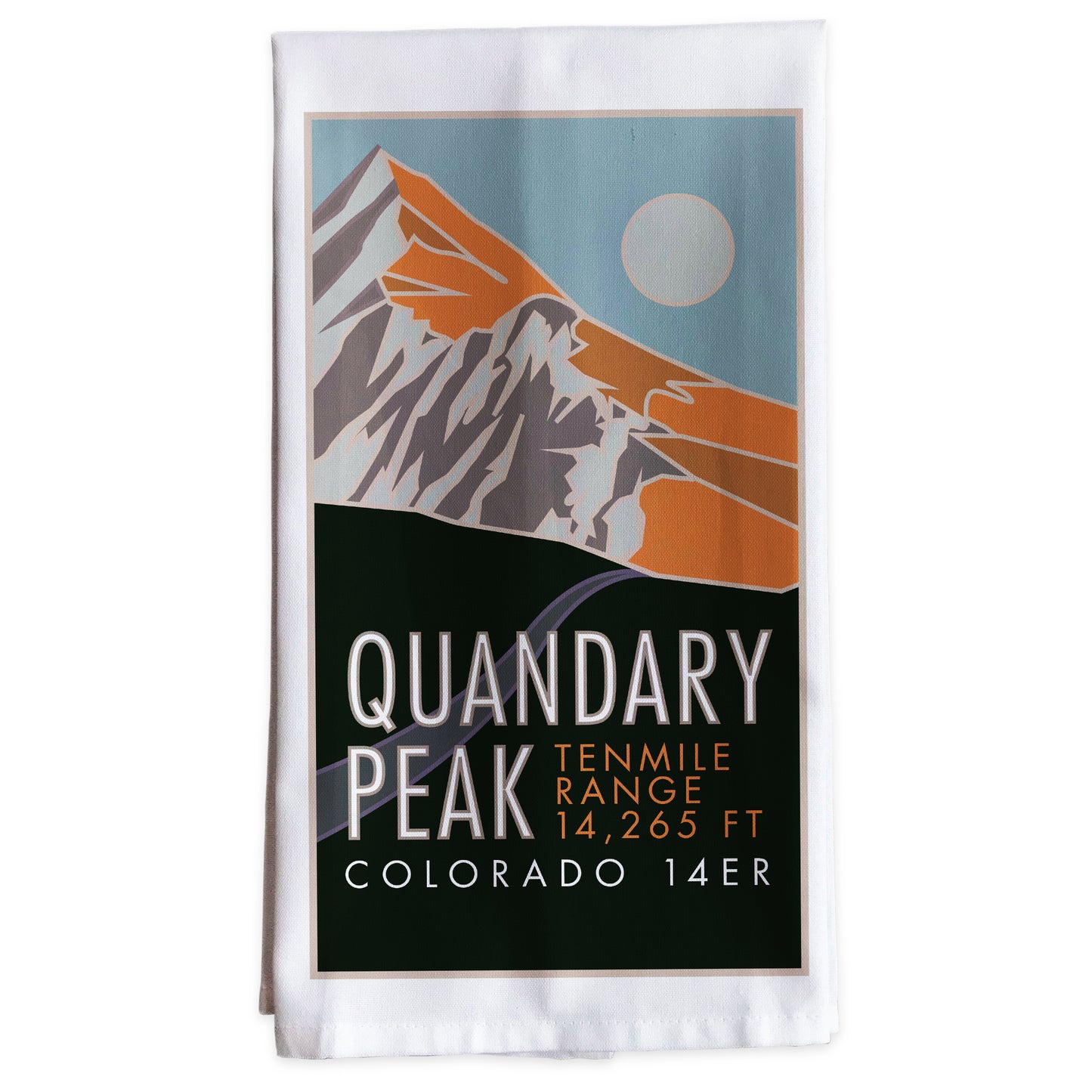 Pyramid Peak, Colorado - Colorado 14er -Tea Towel