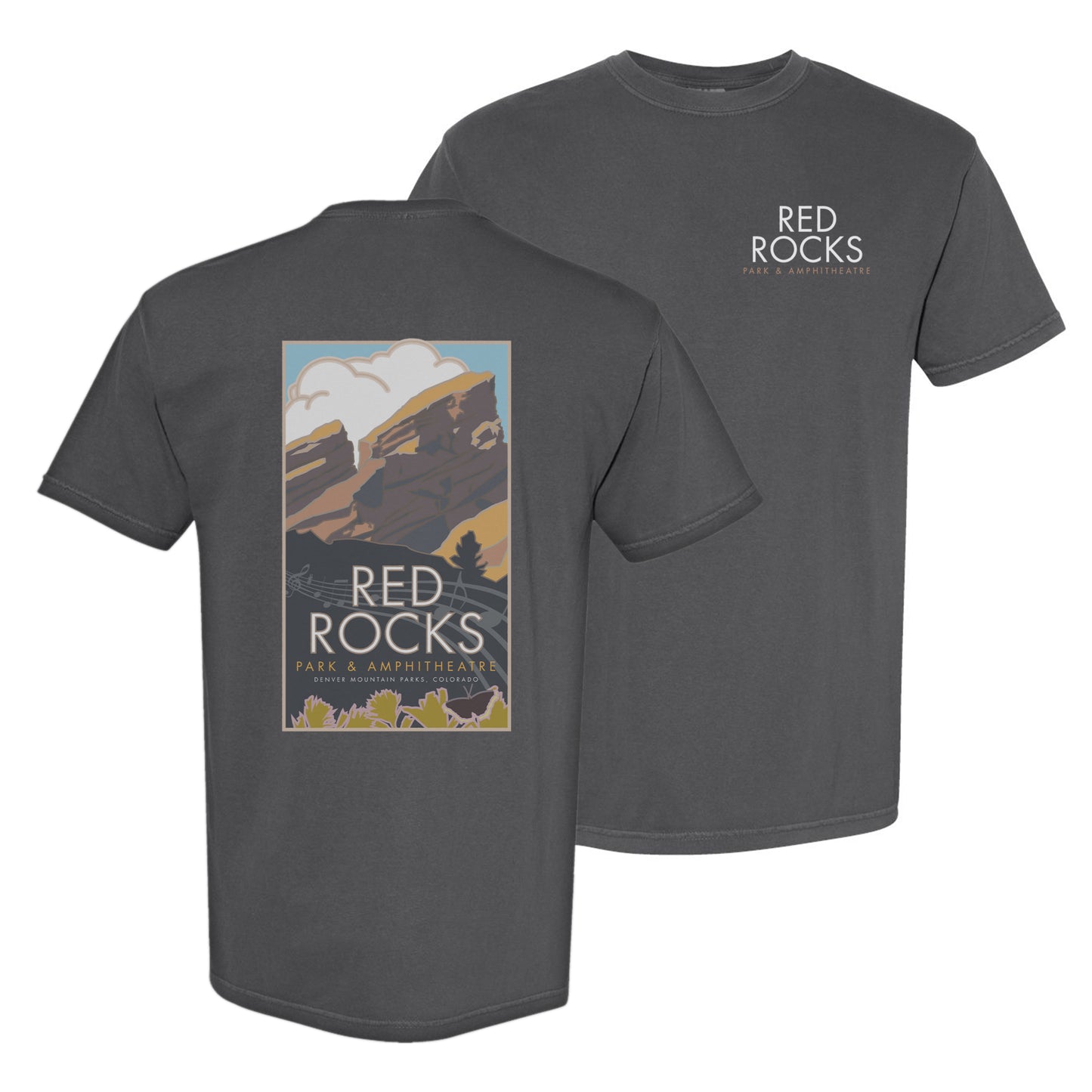 Red Rocks 2 (music), Colorado - Comfort Colors Heavyweight T-Shirt