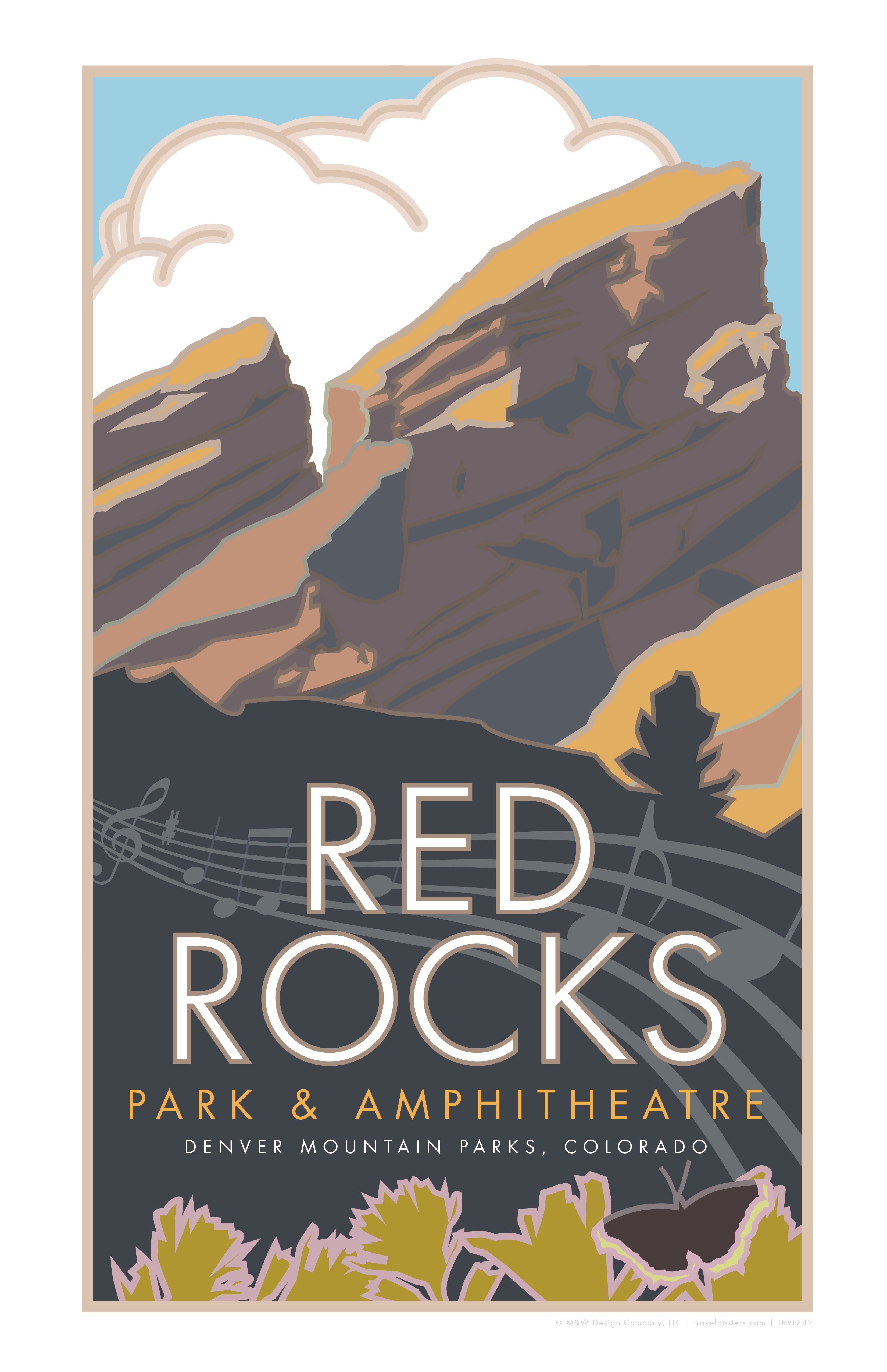 Red Rocks Advertisements Red Rocks, Colorado - Poster – Travel Posters