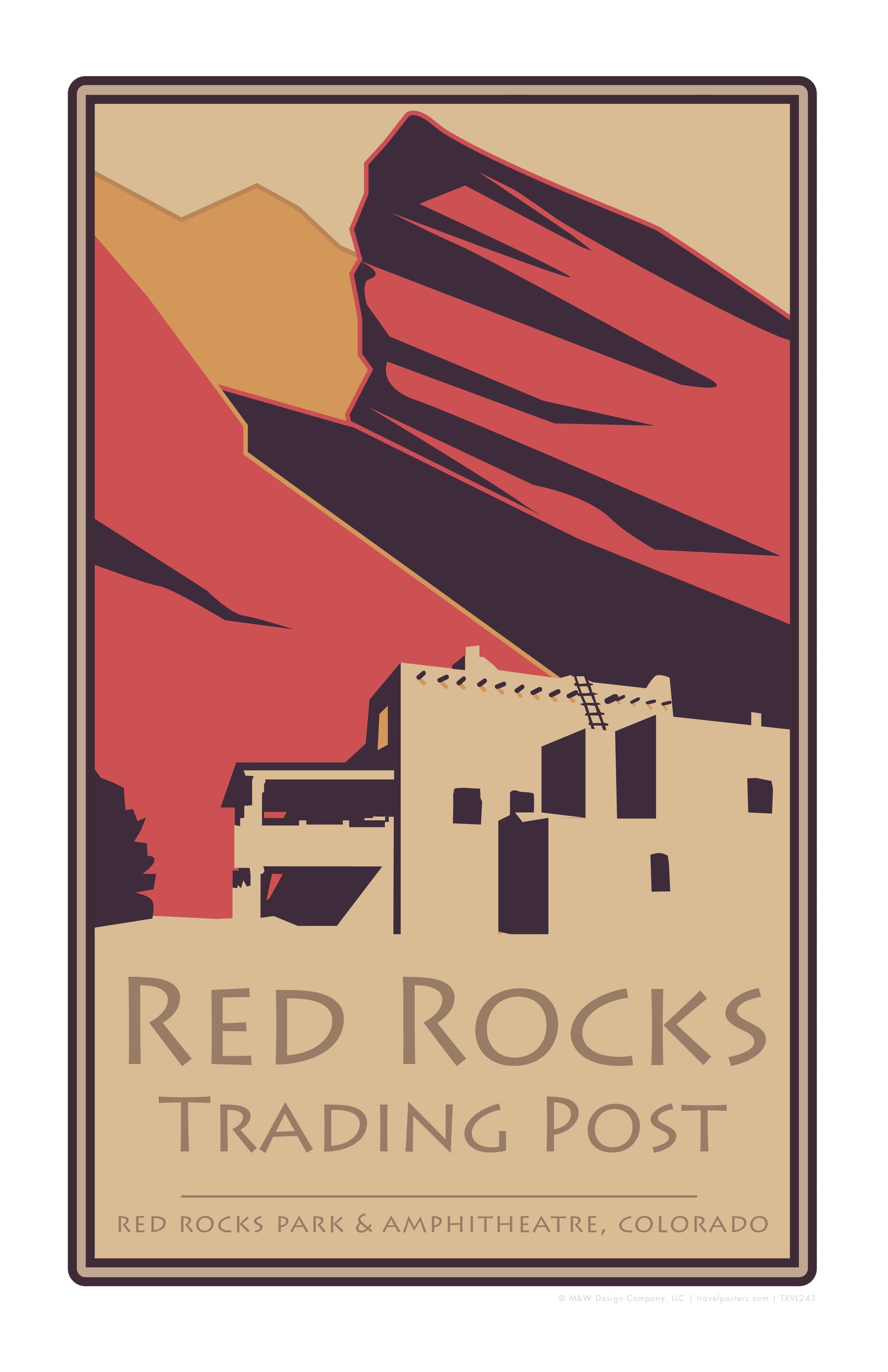 Red Rocks 3 (Trading Post), Colorado - Poster