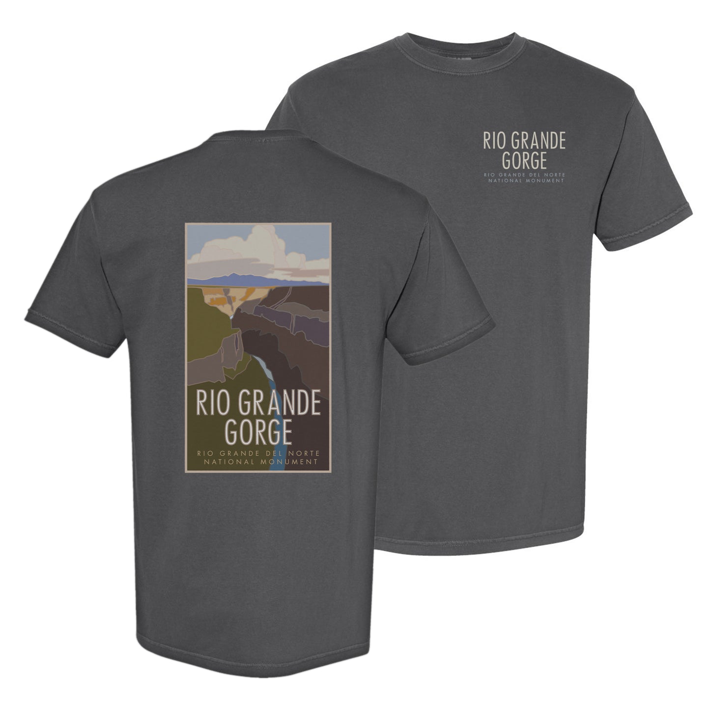Rio Grande Gorge, New Mexico - Comfort Colors Heavyweight T-Shirt