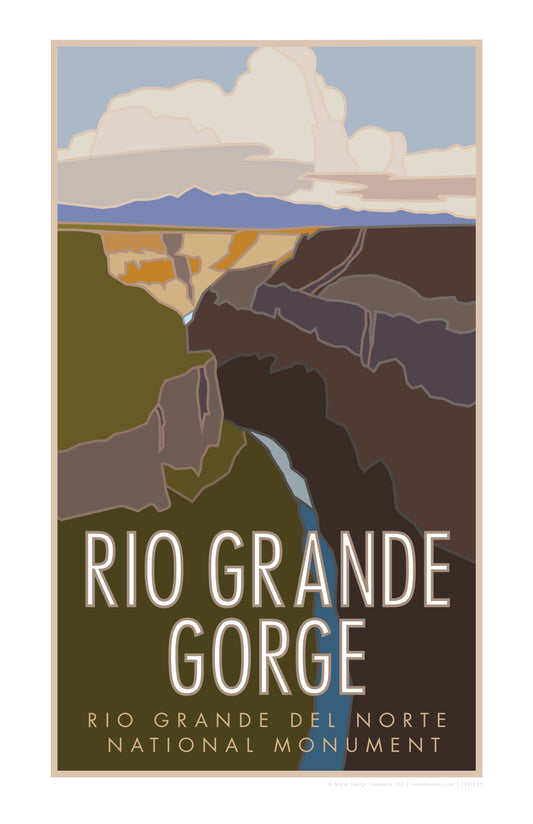 Rio Grande Gorge, New Mexico - Poster