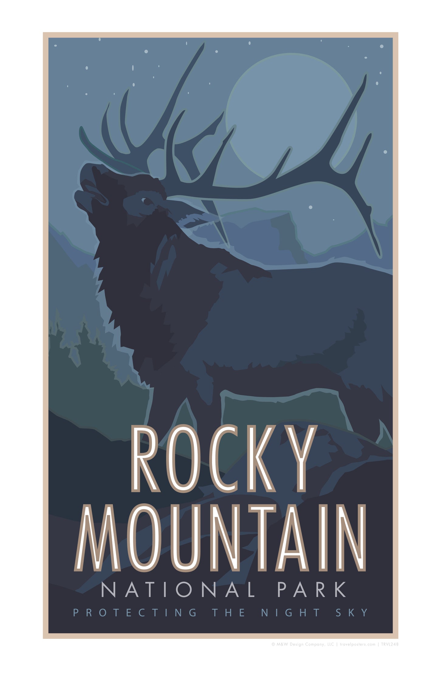 Rocky Mountain National Park 3 (Elk) - Poster