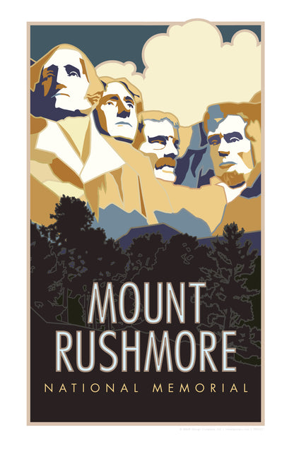 Mt. Rushmore National Memorial, South Dakota - Poster