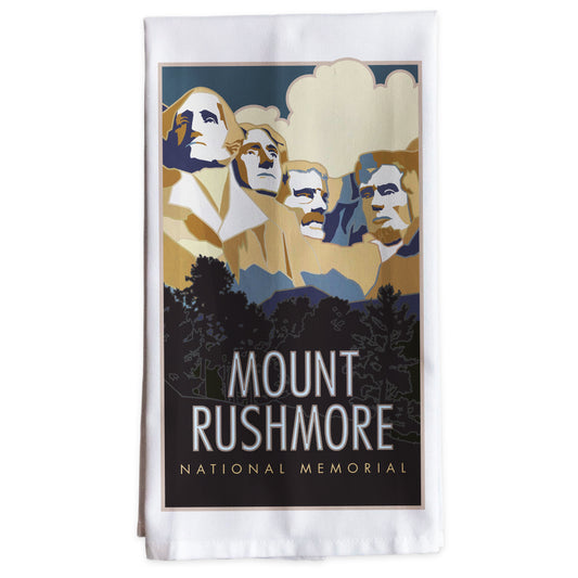 Mt. Rushmore National Memorial, South Dakota -Tea Towel