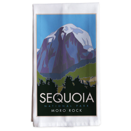 Sequoia National Park, Moro Rock, California -Tea Towel