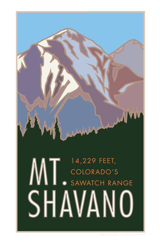Mt. Shavano, Colorado - Colorado 14er - Poster