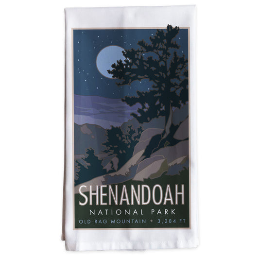 Shenandoah National Park (Old Rag Mountain), Virginia -Tea Towel