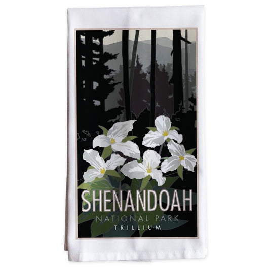 Shenandoah National Park (Trillium), Virginia -Tea Towel