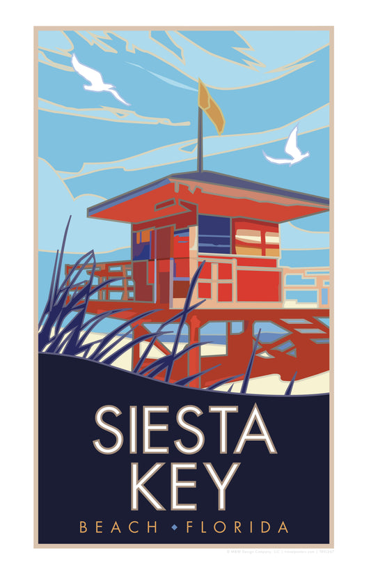 Siesta Key, Florida - Poster