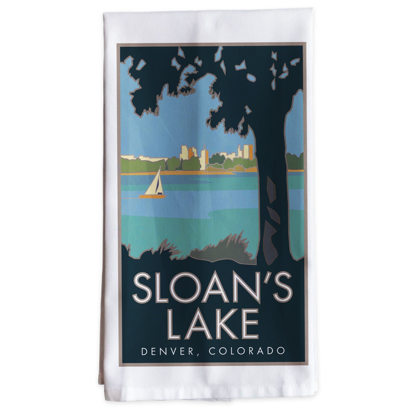 Sloan's Lake, Colorado -Tea Towel