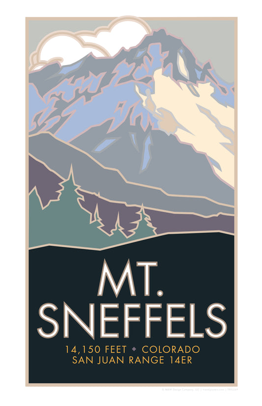 Mt. Sneffels, Colorado - Colorado 14er - Poster