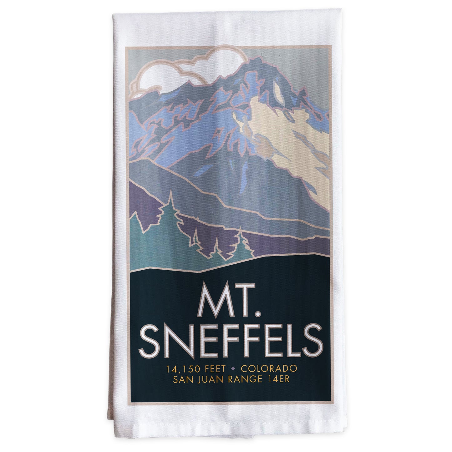 Mt. Sneffels, Colorado - Colorado 14er -Tea Towel