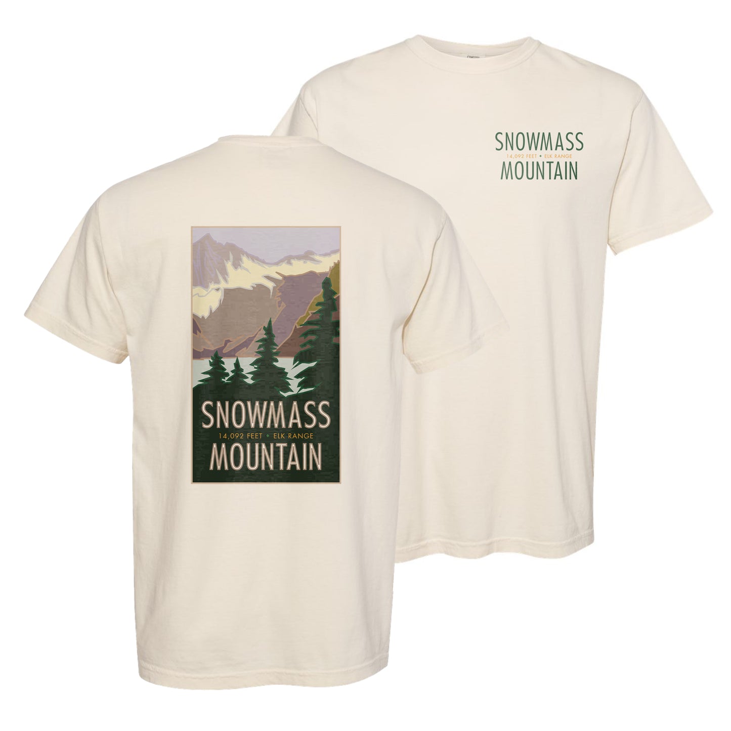 SNOWMASSMT - Comfort Colors Heavyweight T-Shirt