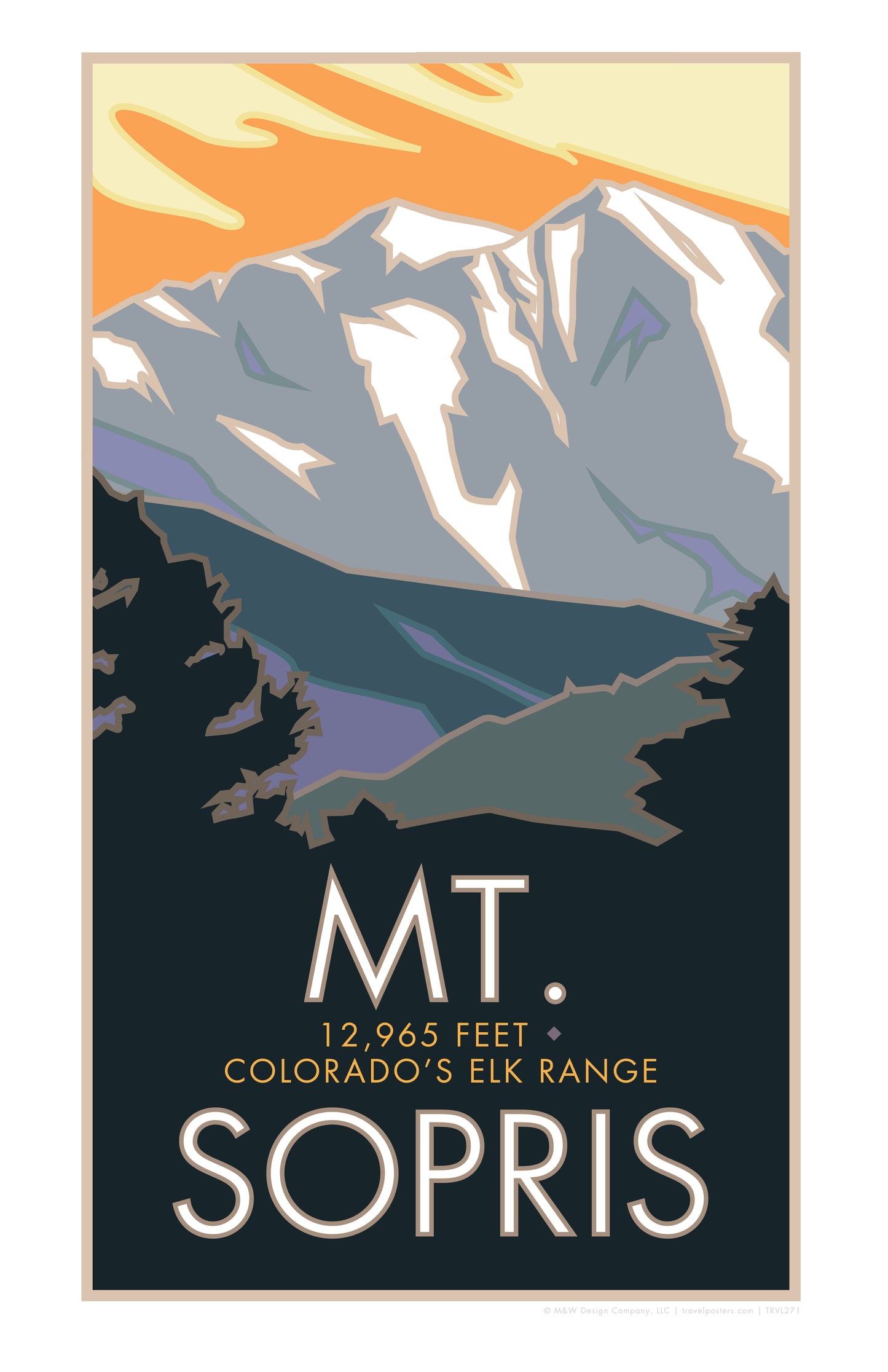 Mt. Sopris, Colorado - Poster