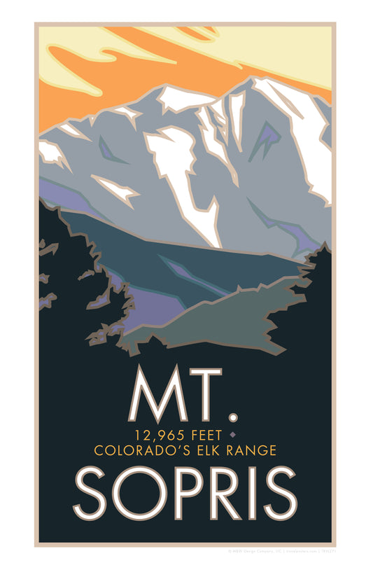 Mt. Sopris, Colorado - Poster