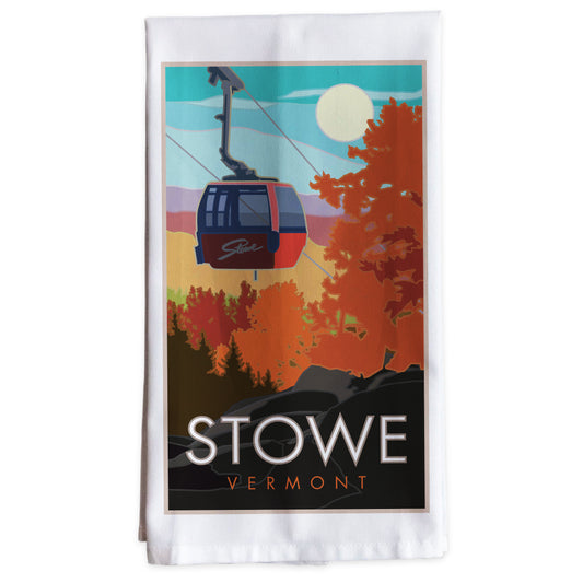 Stowe, Vermont - Fall -Tea Towel