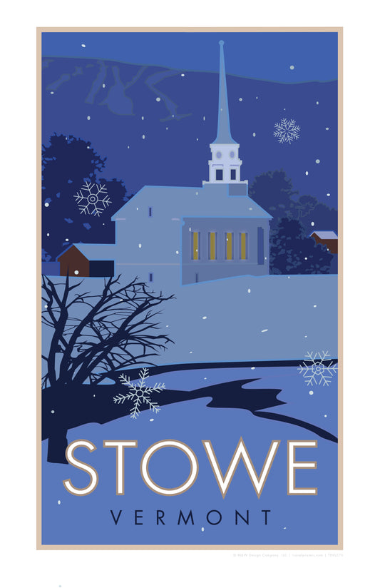 Stowe, Vermont - Village - Poster