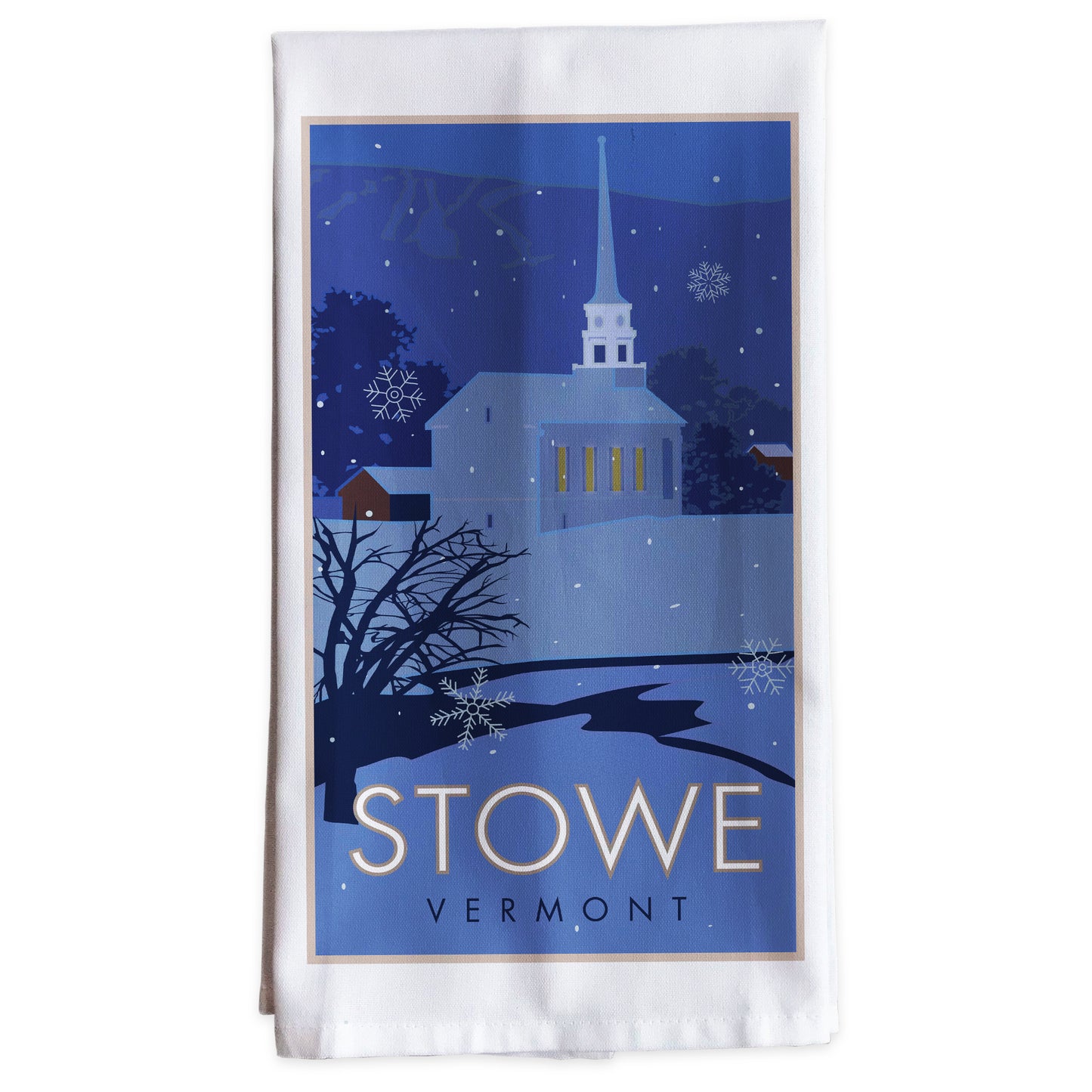 Stowe, Vermont - Village -Tea Towel