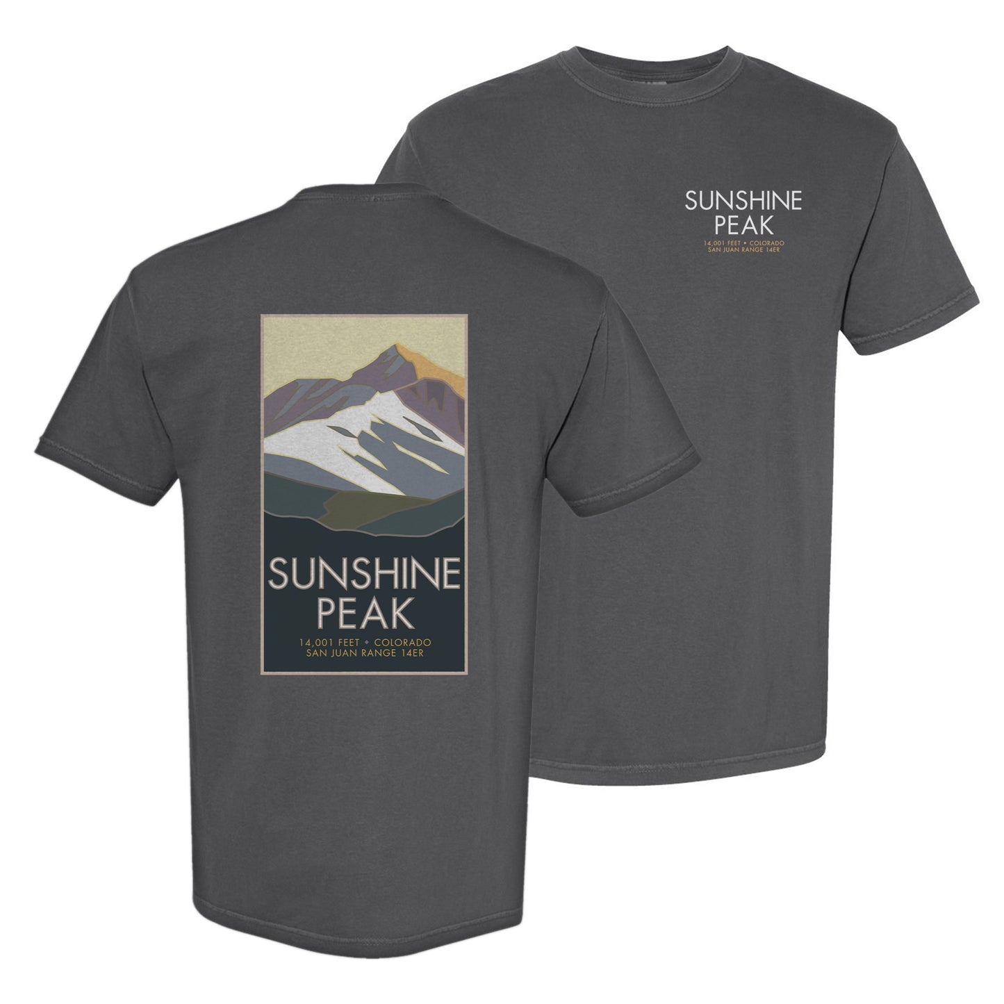 Sunshine Peak, Colorado - Comfort Colors Heavyweight T-Shirt
