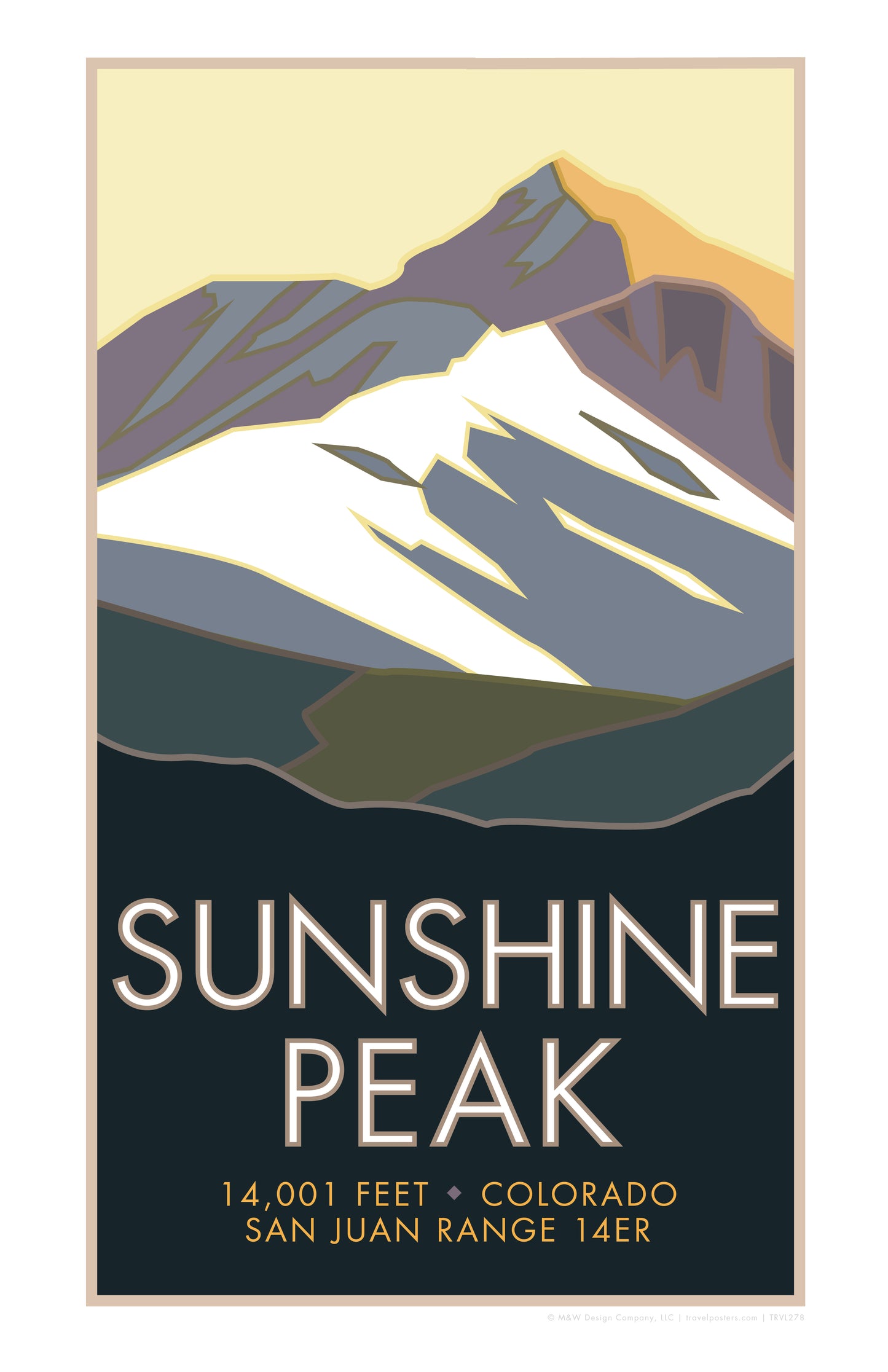 Sunshine Peak, Colorado - Colorado 14er - Poster
