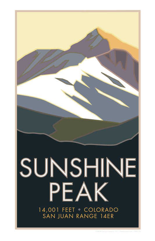 Sunshine Peak, Colorado - Colorado 14er - Poster