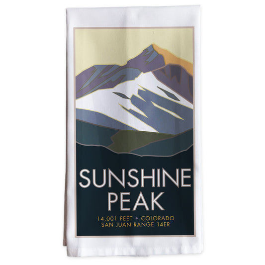 Sunshine Peak, Colorado - Colorado 14er -Tea Towel