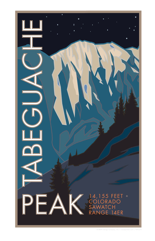 Tabeguache Peak, Colorado - Colorado 14er - Poster