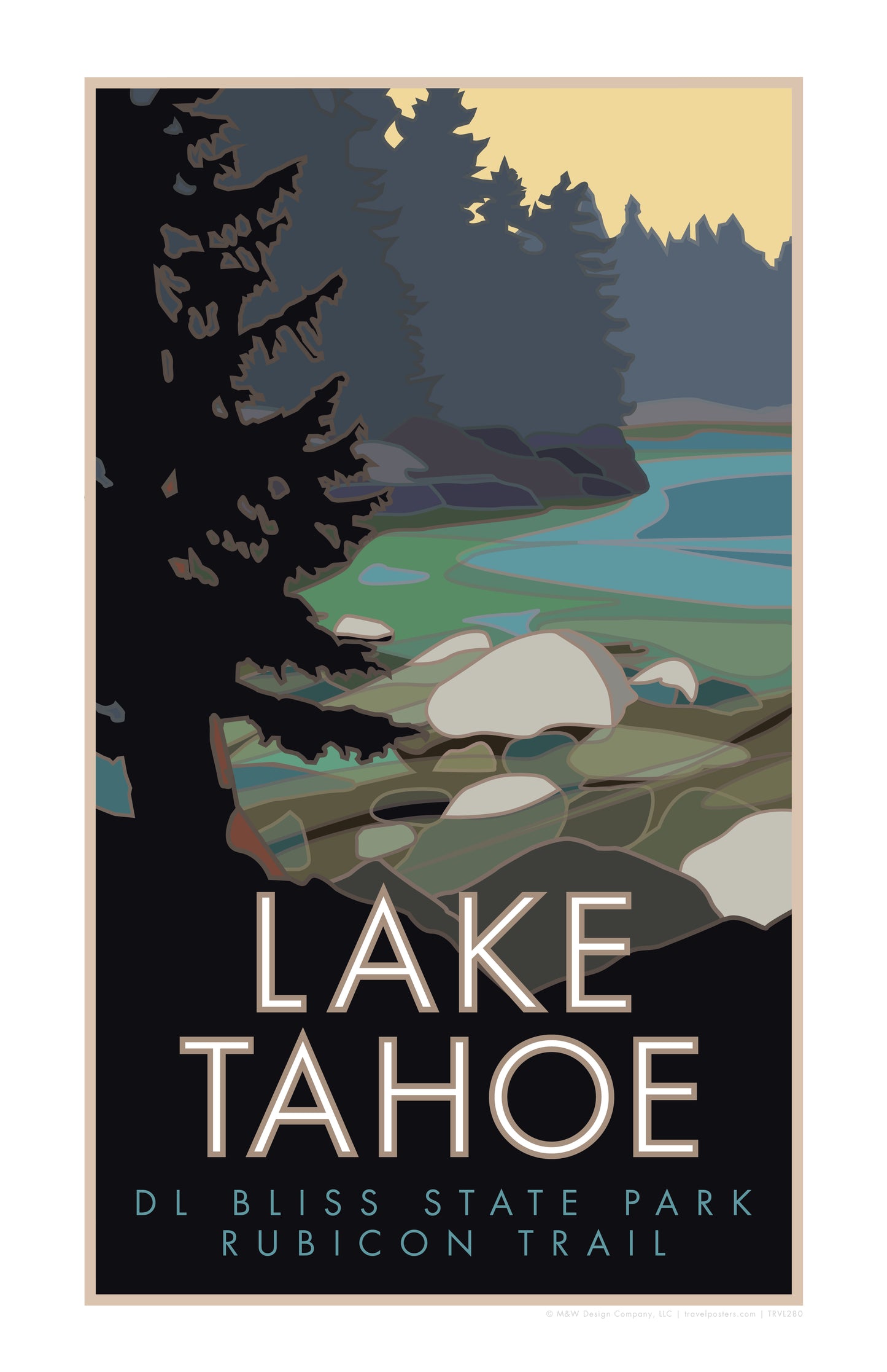 Lake Tahoe, D.L. Bliss State Park - Poster