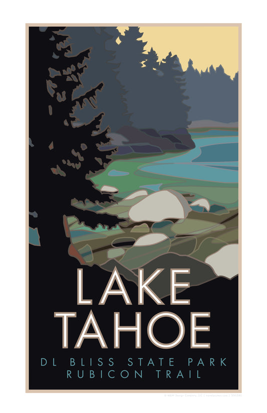 Lake Tahoe, D.L. Bliss State Park - Poster