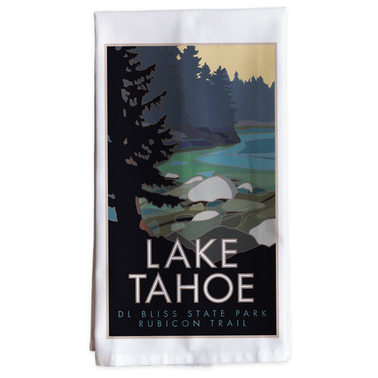 Lake Tahoe, D.L. Bliss State Park -Tea Towel
