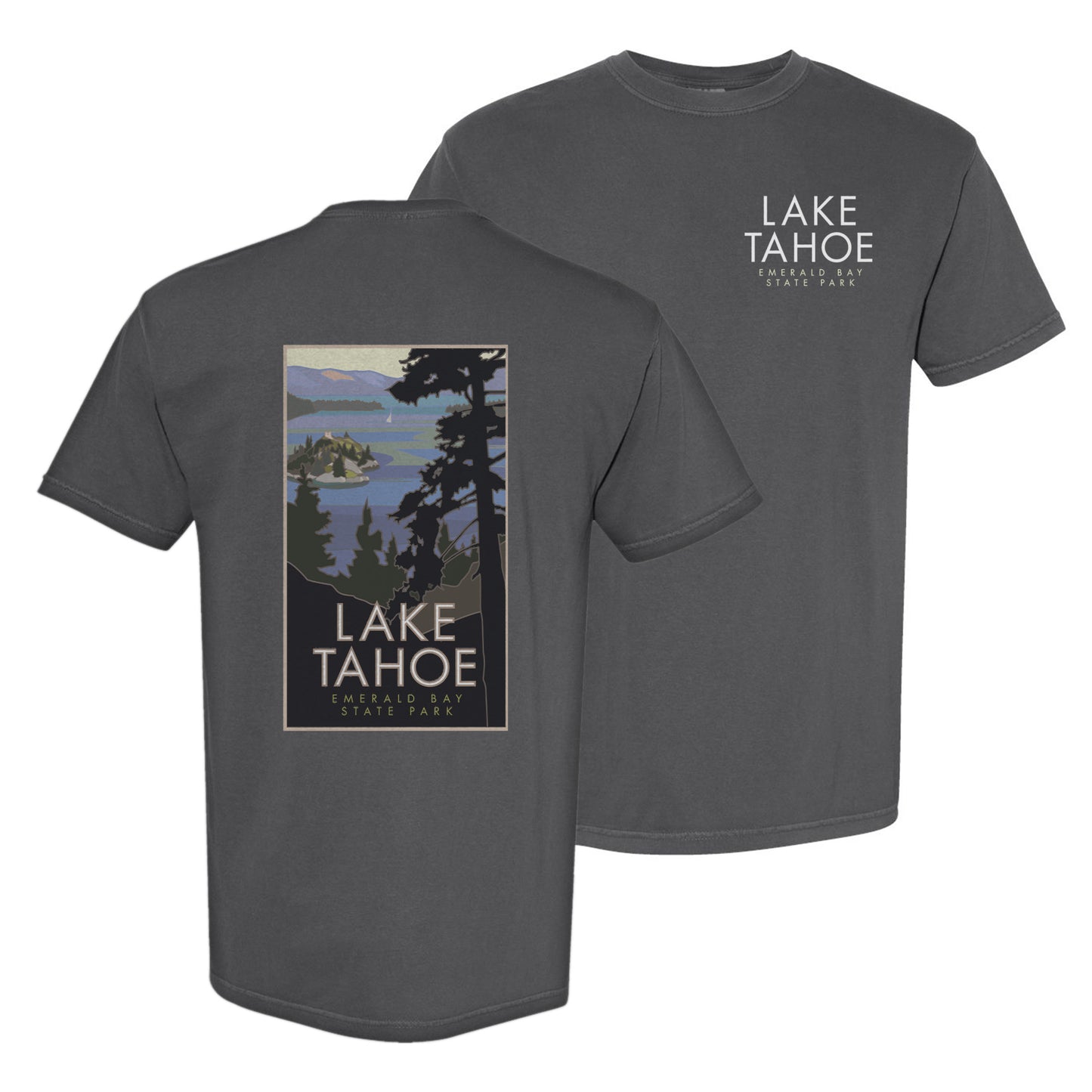 Lake Tahoe, Emerald Bay - Comfort Colors Heavyweight T-Shirt