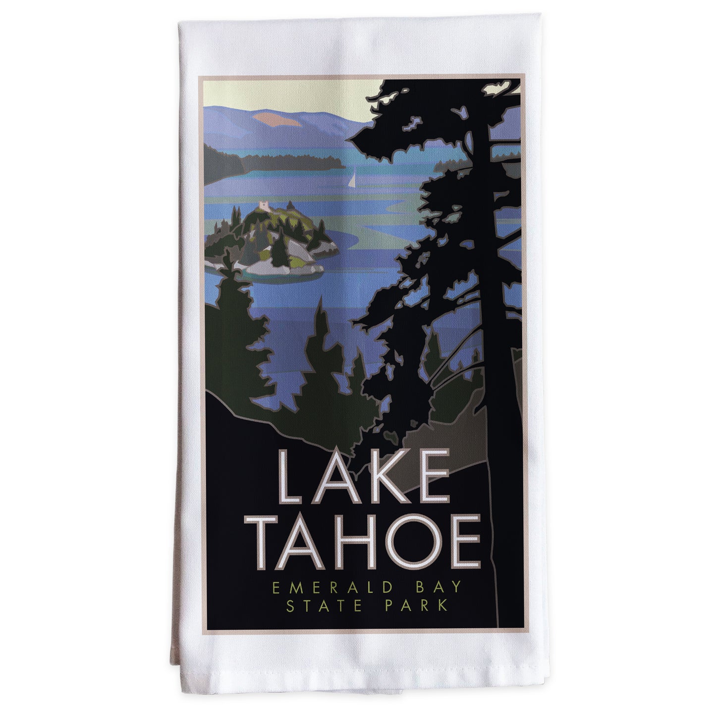 Lake Tahoe, Emerald Bay -Tea Towel