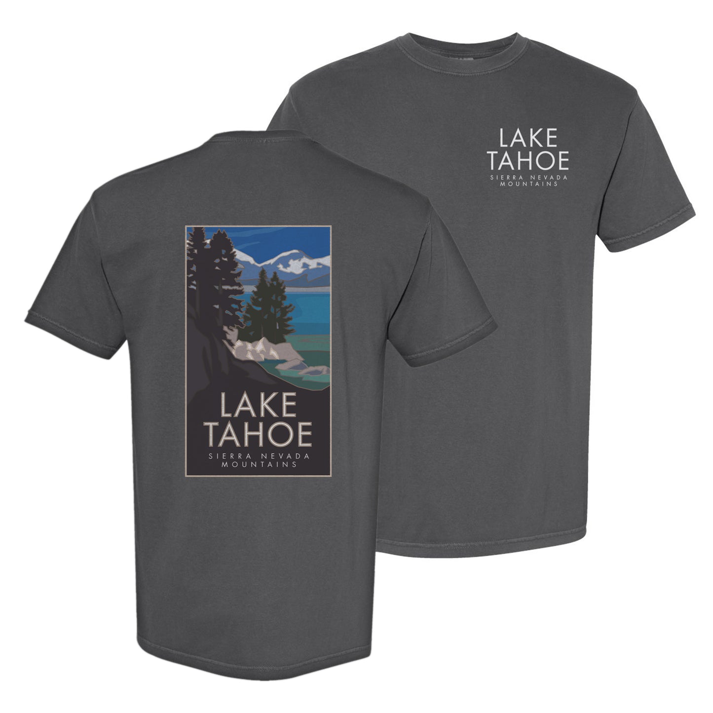 Lake Tahoe, California - Comfort Colors Heavyweight T-Shirt