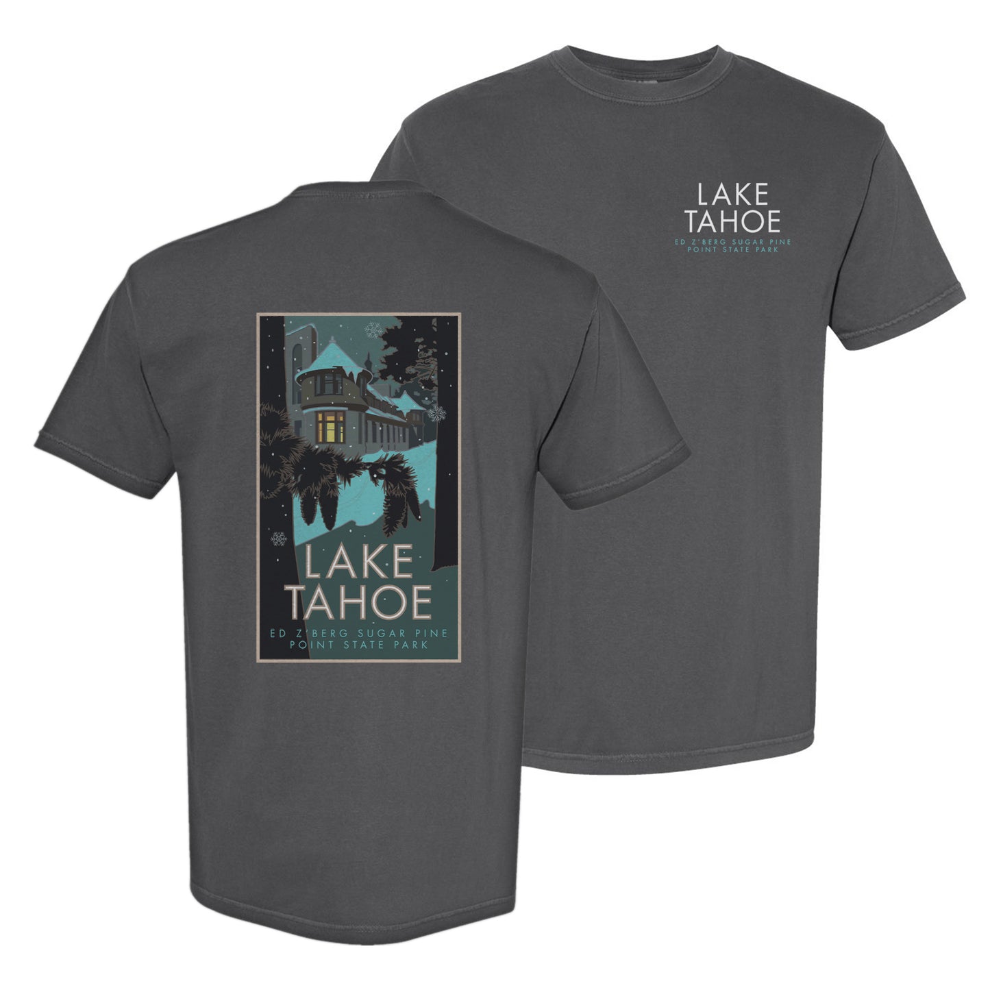 Lake Tahoe, Sugar Pine Point State Park - Comfort Colors Heavyweight T-Shirt