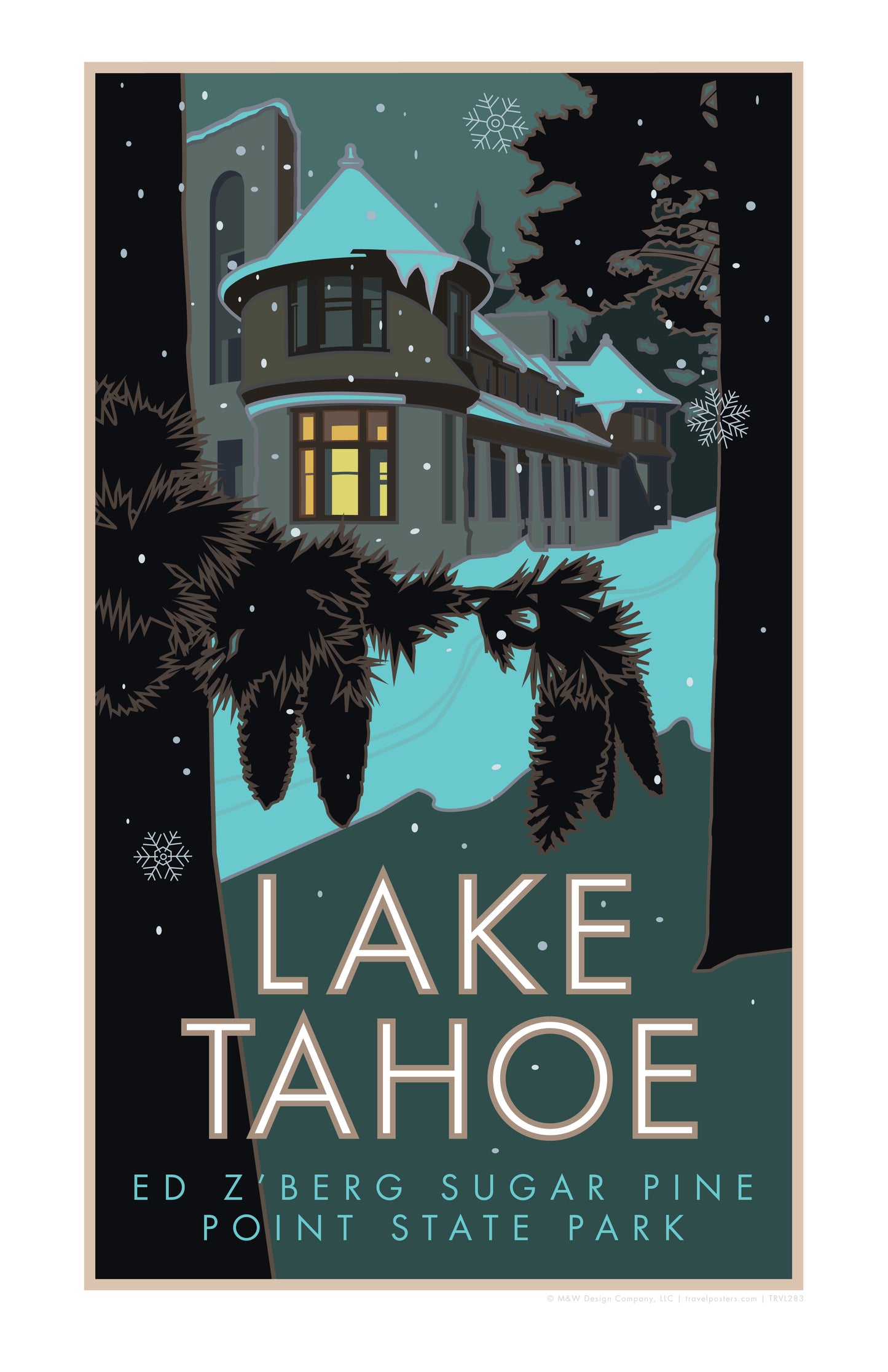 Lake Tahoe, Sugar Pine Point State Park - Poster