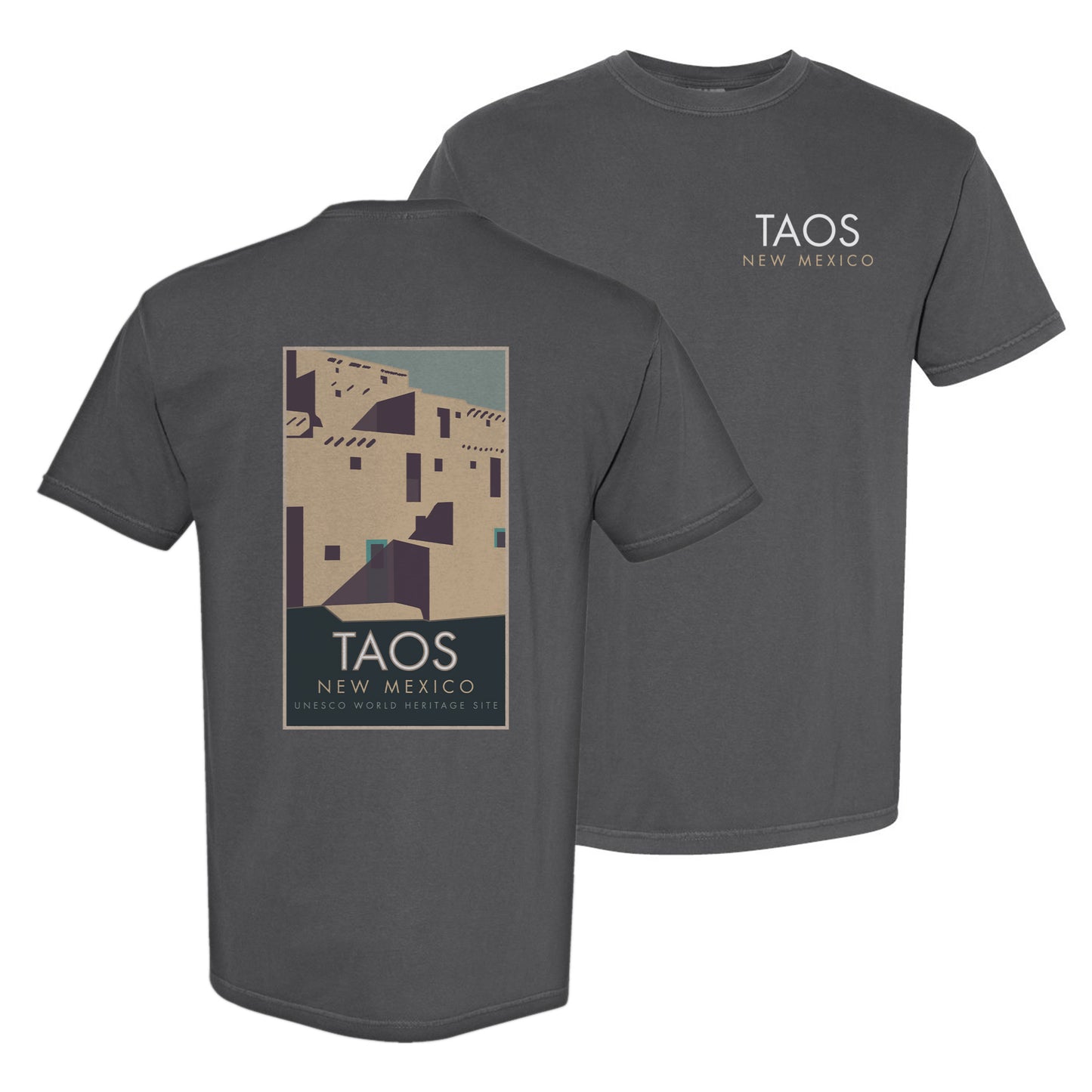 Taos, New Mexico Poster - Comfort Colors Heavyweight T-Shirt