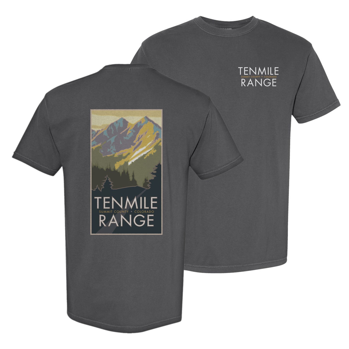 Ten Mile Range, Colorado - Comfort Colors Heavyweight T-Shirt